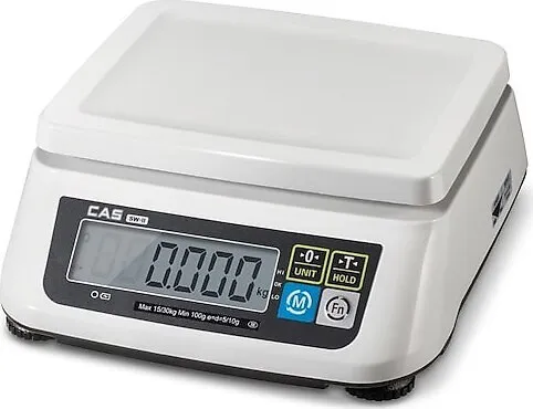 CAS SW AKÜLÜ ÇİFT GÖSTERGE (6 KG) 1 GR TARTIM TERAZİSİ